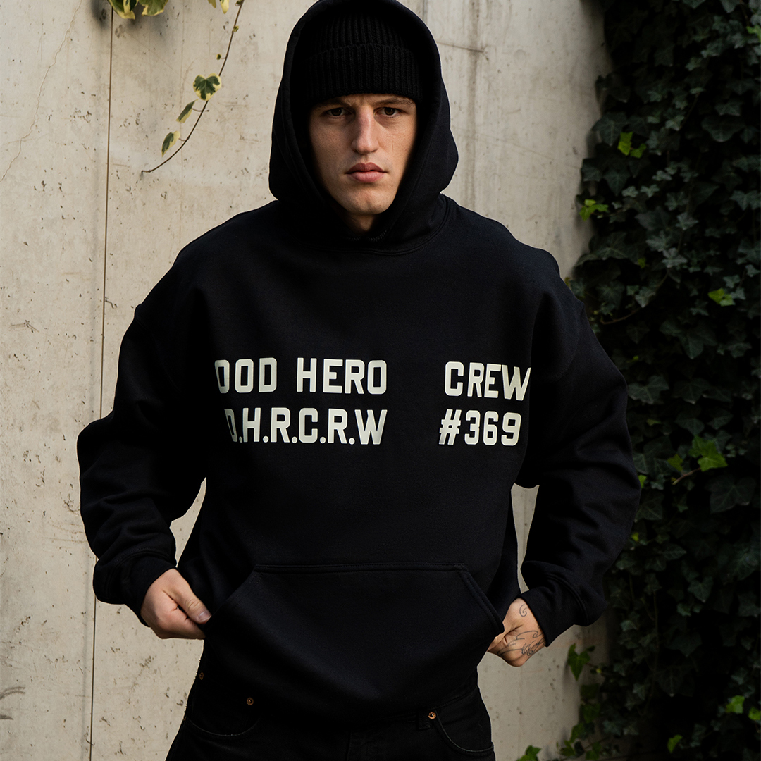 Hoodie H.D.H.R.C.R.W - Black